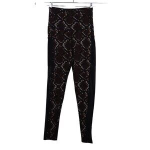 TKO Technical Knockout High Waisted Snake Print Leggings Women Size M Mesh